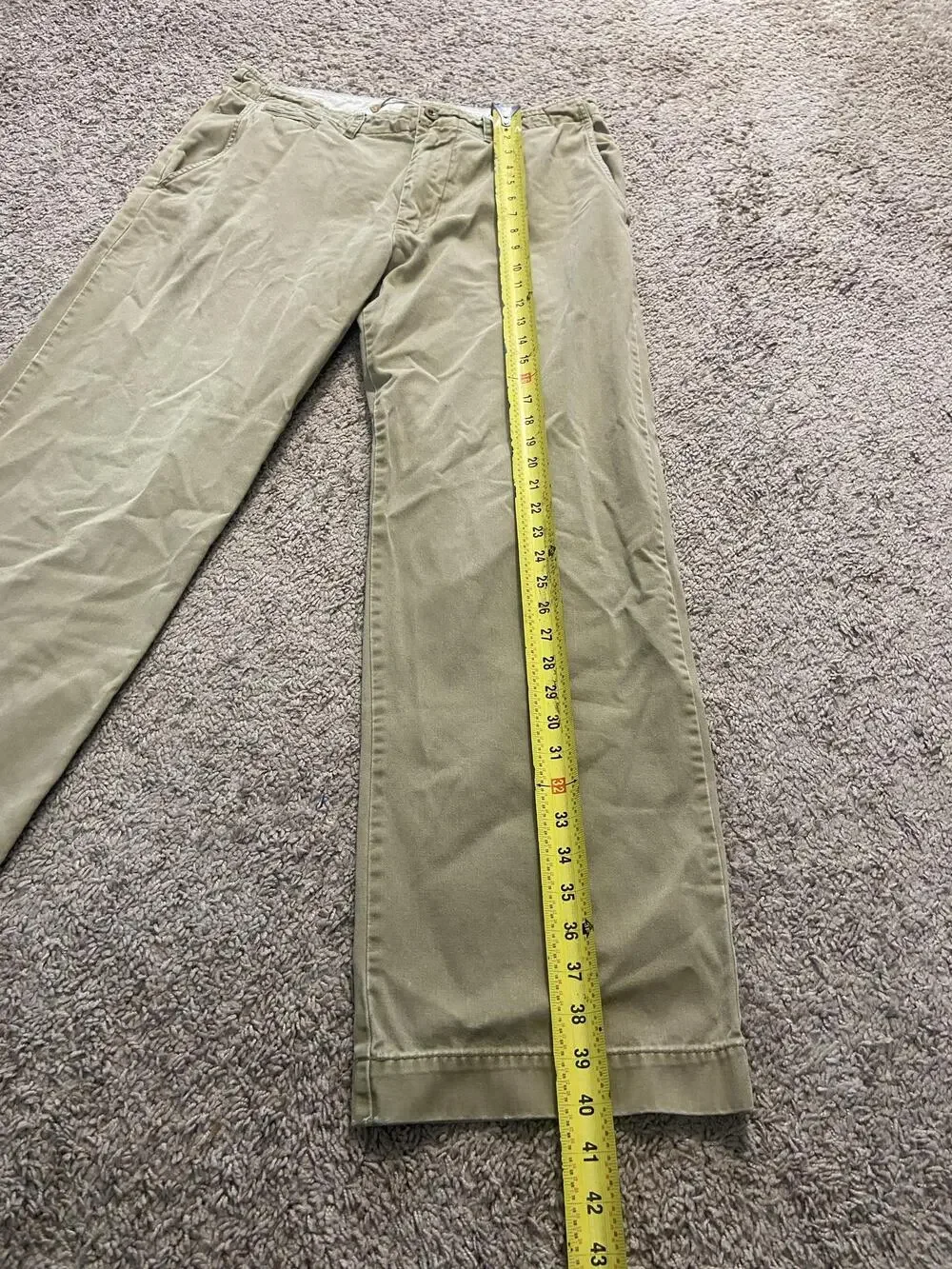 American Eagle Outfitters Pants Mens 34x32 Beige Classic Khaki Chino Pockets